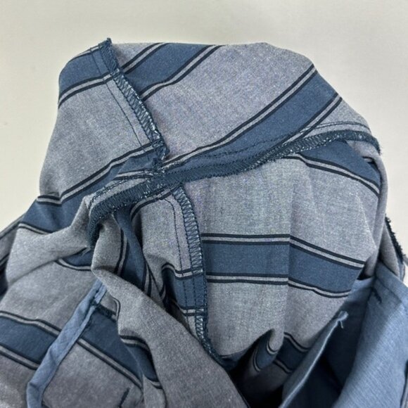 NWT Original Penguin 8inch Striped Chino Shorts Slim Fit Stretch Blue Size 33 Be - Picture 12 of 14